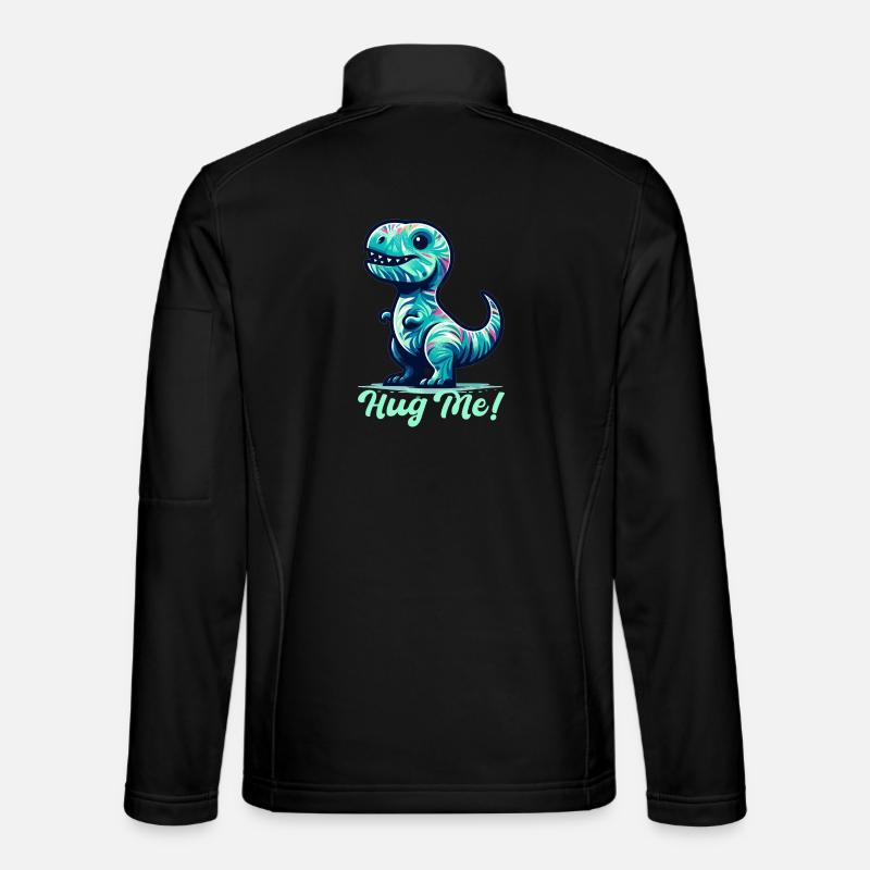 T-Rex Hug Me Cadeau Câlin Veste en tissu softshell Unisexe
