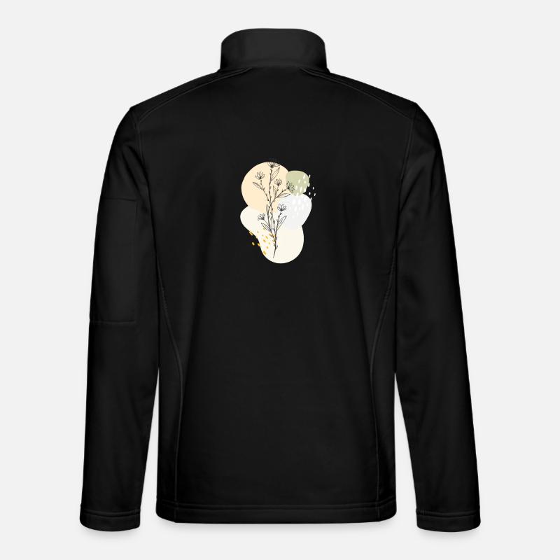 floral design - Unisex Softshelljacke - Schwarz