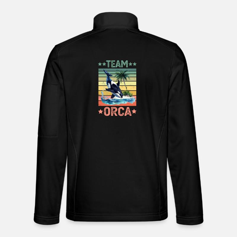 Orca Killer Whale - Unisex Softshell Jacket - black