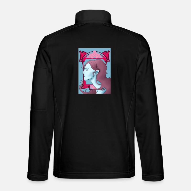 Art Nouveau Vampire - Unisex Softshell Jacket - black