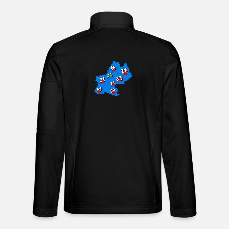 Midi-Pyrénées Region - Unisex Softshelljacke - Schwarz