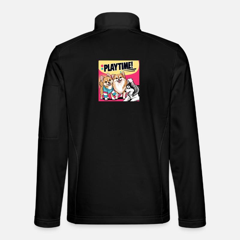 Comic Dogs - Playtime Unisex Softshell Jacket