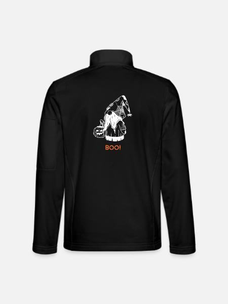 Halloween Gartenzwerg BOO Lustig  - Unisex Softshelljacke - Schwarz