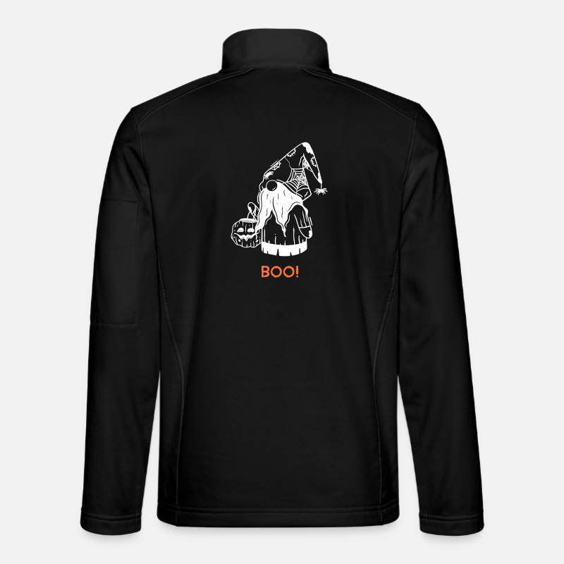 Halloween Garden Gnome BOO Funny - Unisex Softshell Jacket - black