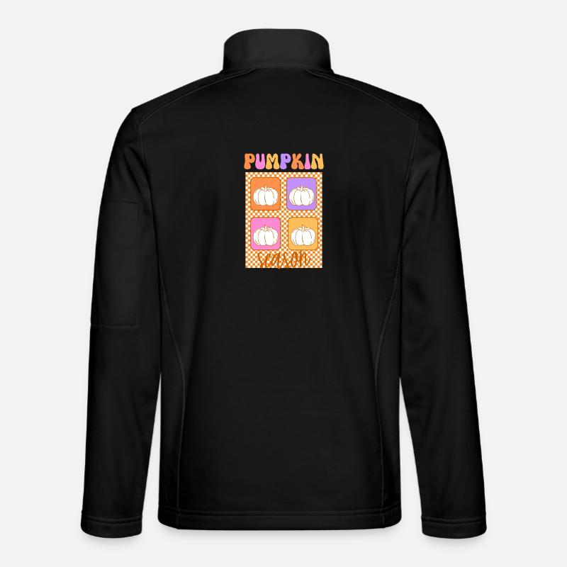 🎃 Pumpkin Season – Retro Style 🍂 - Unisex Softshelljacke - Schwarz