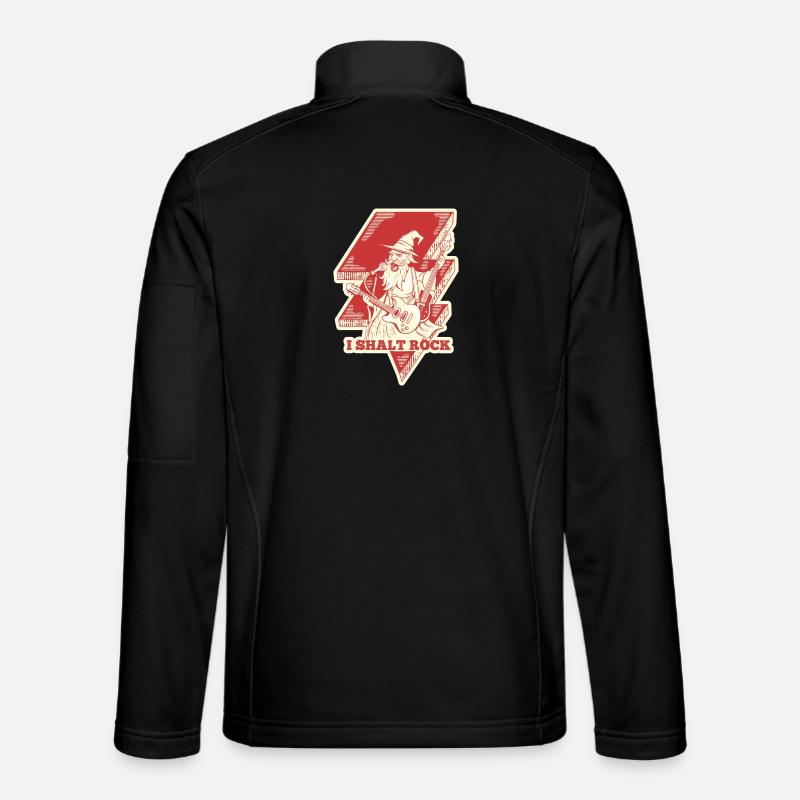 Sorcier magique à bascule - Veste en tissu softshell Unisexe - noir