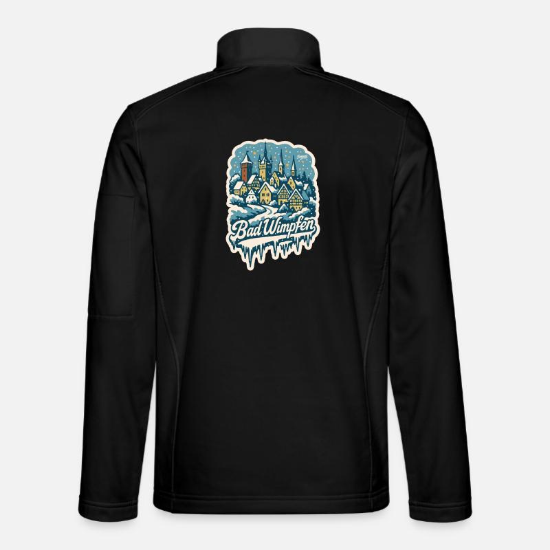 Bad Wimpfen Kraichgau Winterlandschaft   - Unisex Softshelljacke - Schwarz