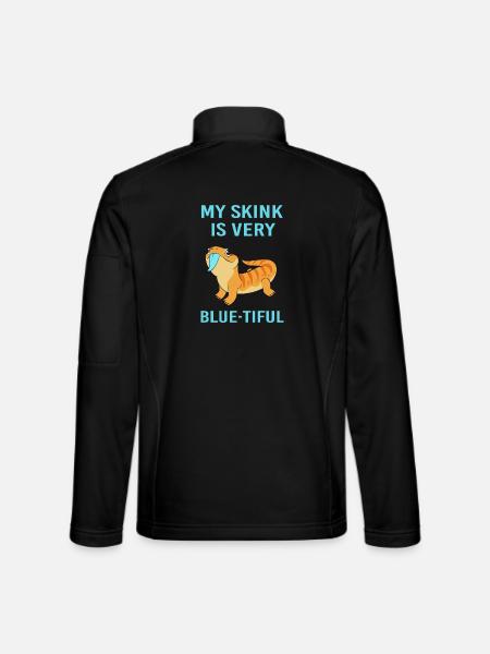 Lizard Blue Tongue - Unisex Softshell Jacket - black