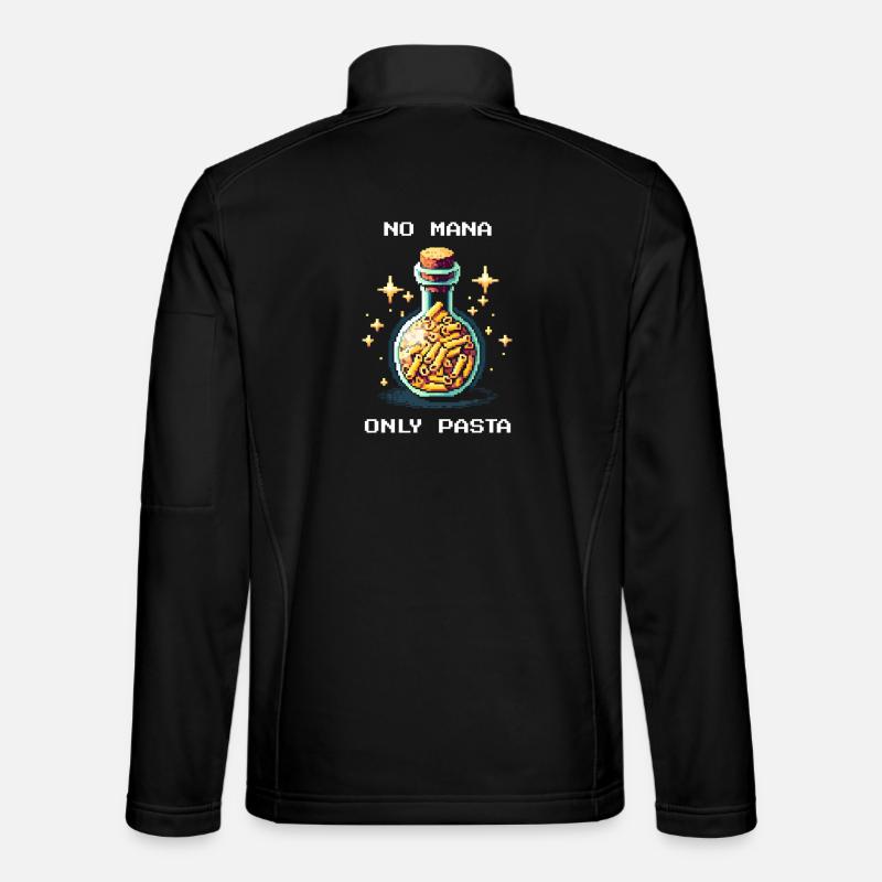 No Mana | Only Pasta Prepping Humor - Unisex Softshelljacke - Schwarz