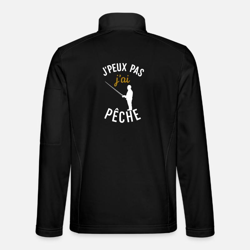J'ai Pêche: Fisherman's Excuse - Unisex Softshell Jacket - black