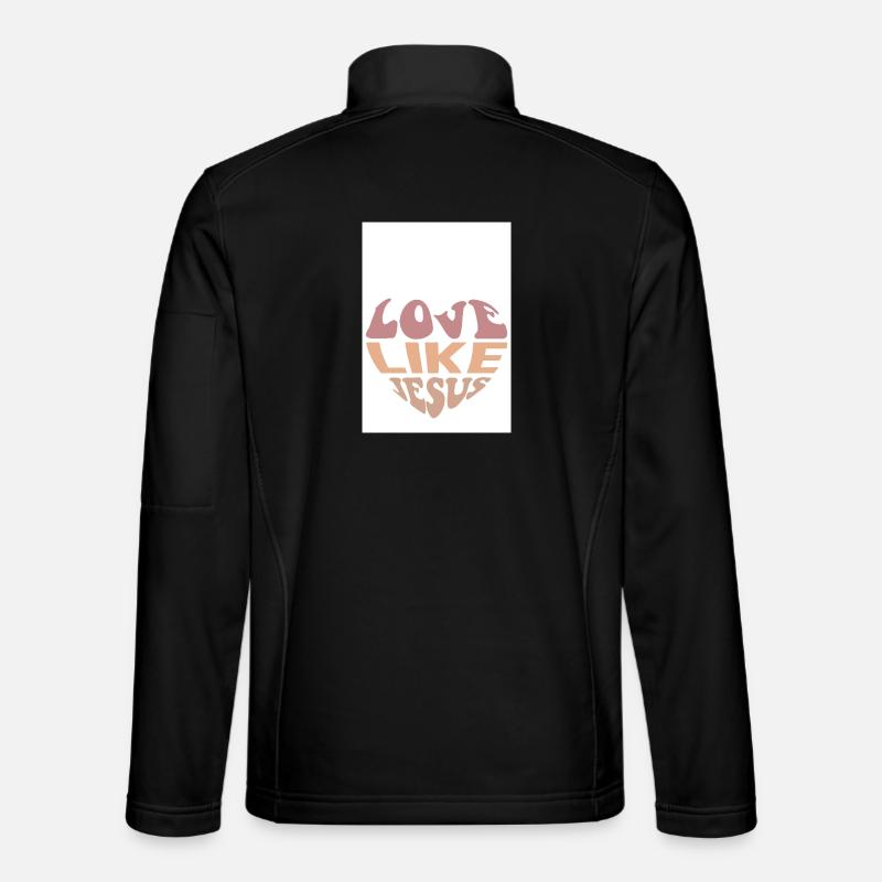 Love Like Jesus - Unisex Softshell Jacket - black