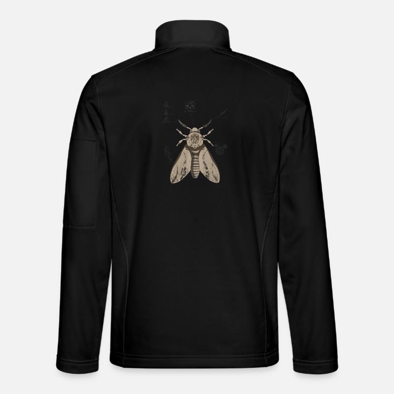 Skull Moth Anatomy Unisex Softshell Jacket