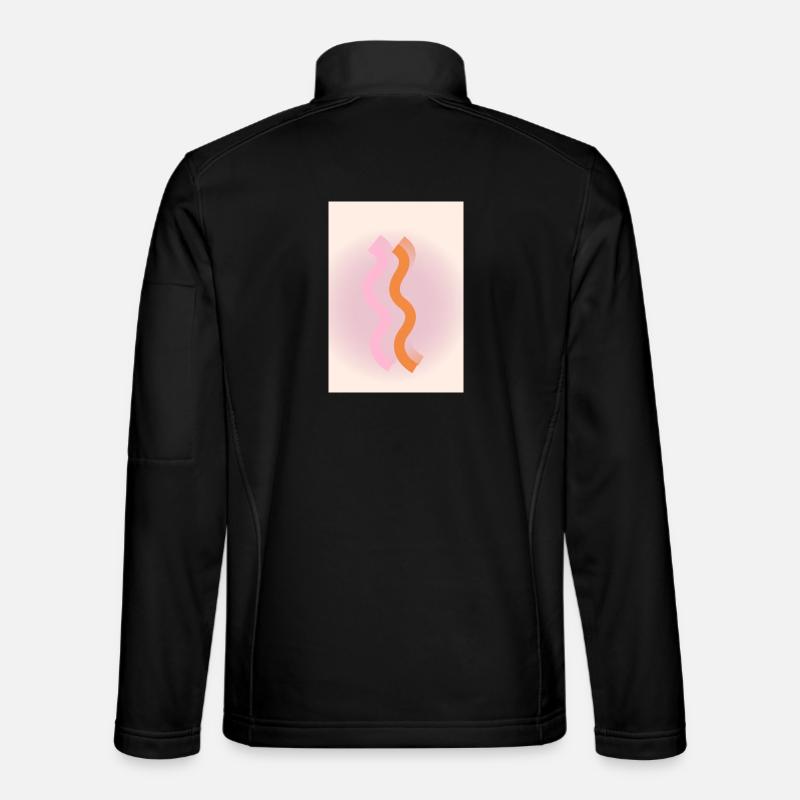 Lines - Unisex Softshell Jacket - black