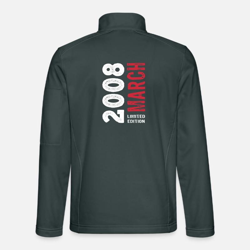 Limited Edition March 2008 Geburtstag Geschenk Unisex Softshelljacke