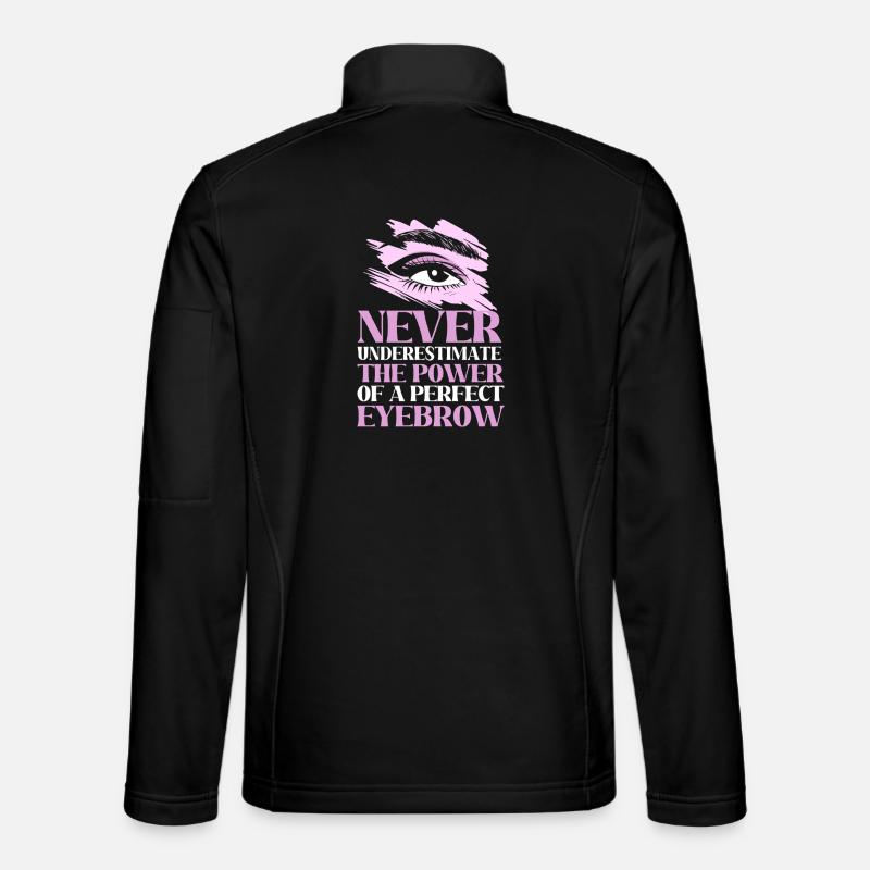 Cosmetics Beautician Microblading Make-up - Unisex Softshell Jacket - black