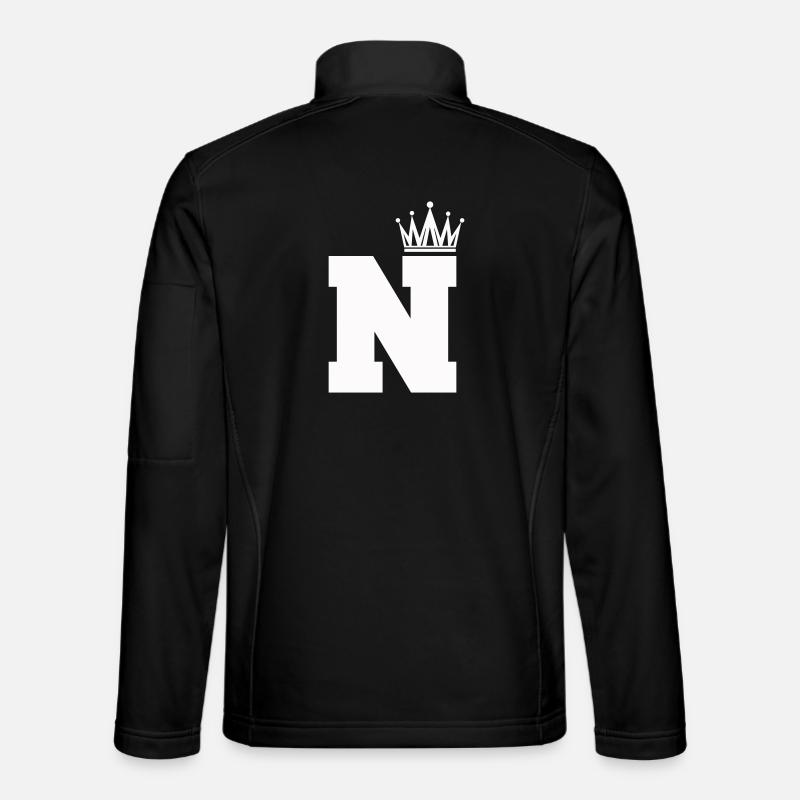 buchstabe_N_Krone - Unisex Softshell Jacket - black