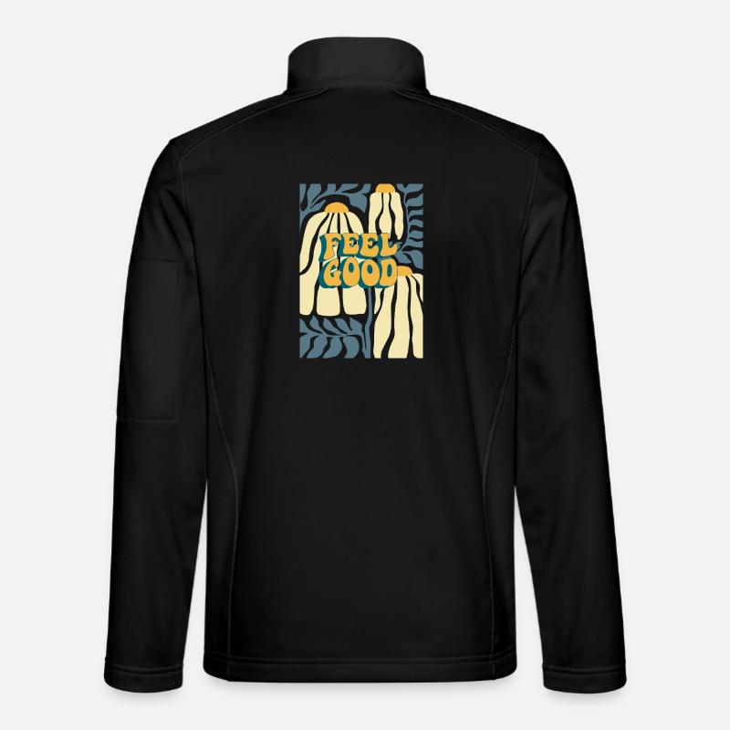 Feel Good Herbstpumpkin Muster - Unisex Softshelljacke - Schwarz