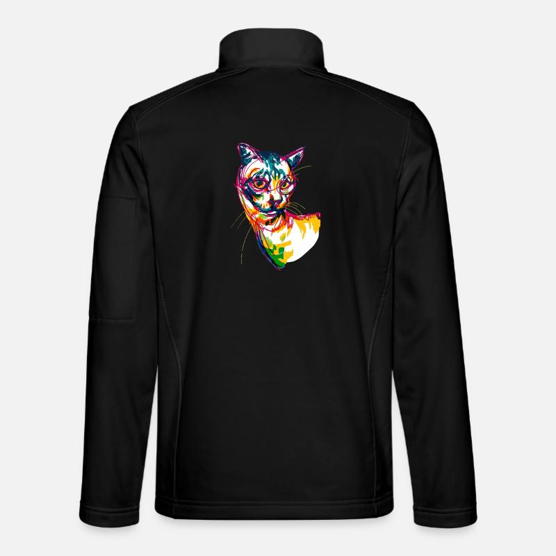 Neon Cat Unisex Softshell Jacket