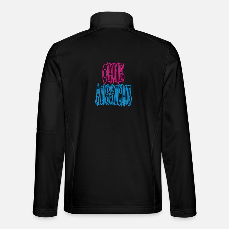 Ohne Aussicht - Unisex Softshelljacke - Schwarz