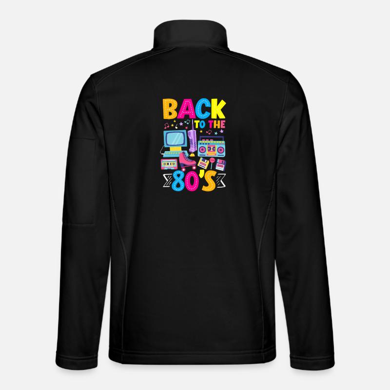 Retro Back to the 80s Vintage Design Unisex Softshelljacke
