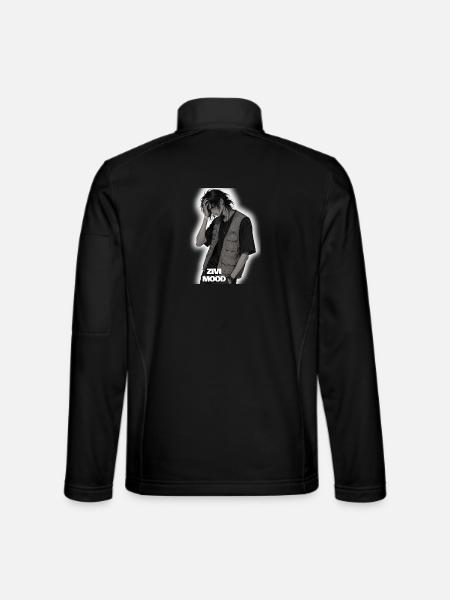 ZIVI Mood Streetwear Weste - Unisex Softshelljacke - Schwarz - Hinten