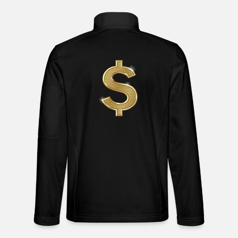 Dollarzeichen - Unisex Softshelljacke - Schwarz