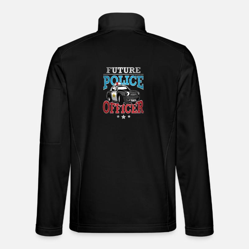 Future Police Officer - Unisex Softshell Jacket - black