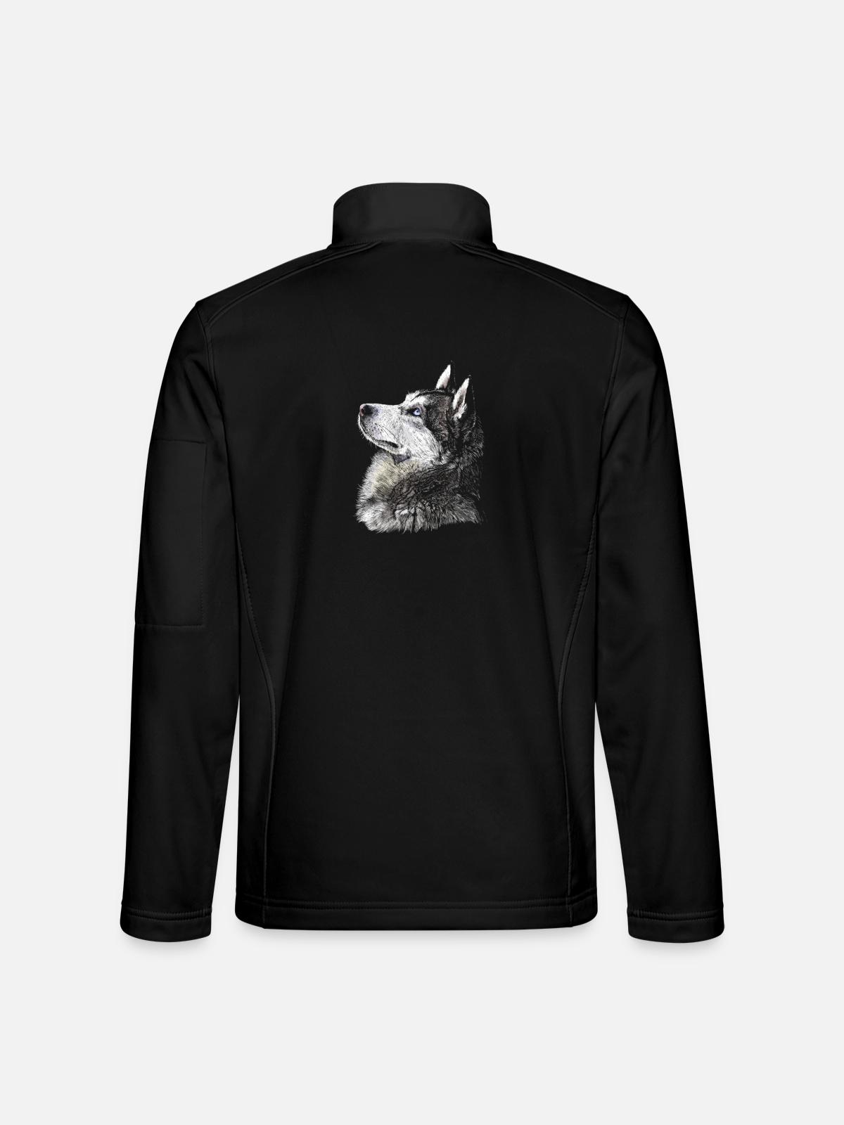 Husky - Unisex Softshelljacke - Schwarz - Hinten