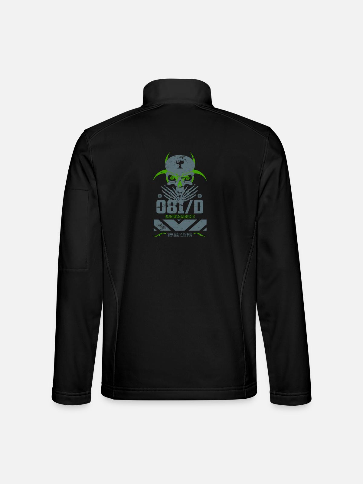 Underground Skull - Unisex Softshelljacke - Schwarz - Hinten