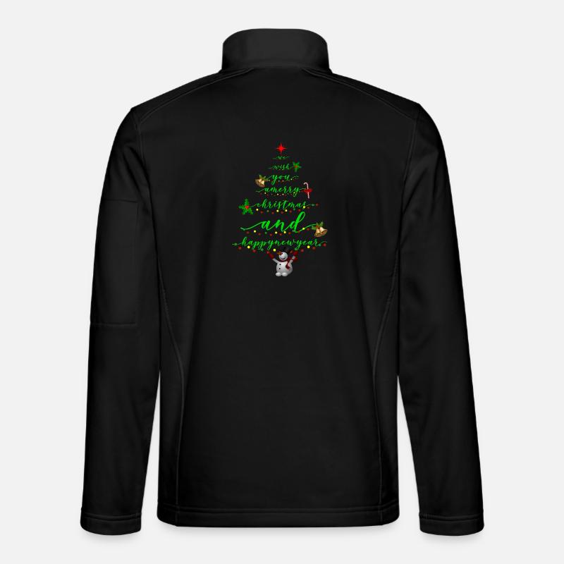 Drehbuch Weihnachtsbaum mit Schneemann Unisex Softshelljacke