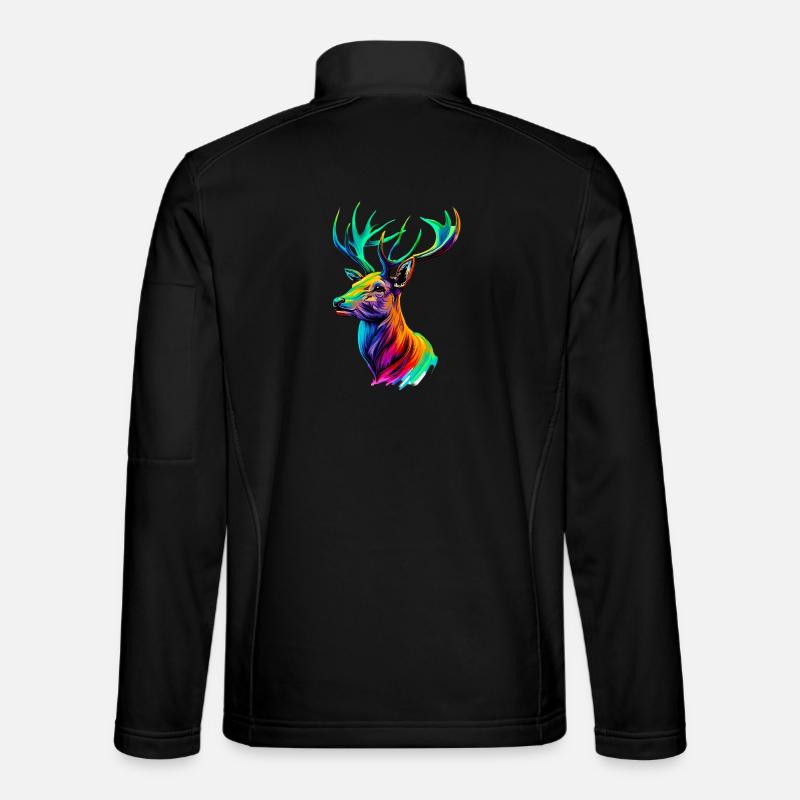 Deer - Unisex Softshell Jacket - black
