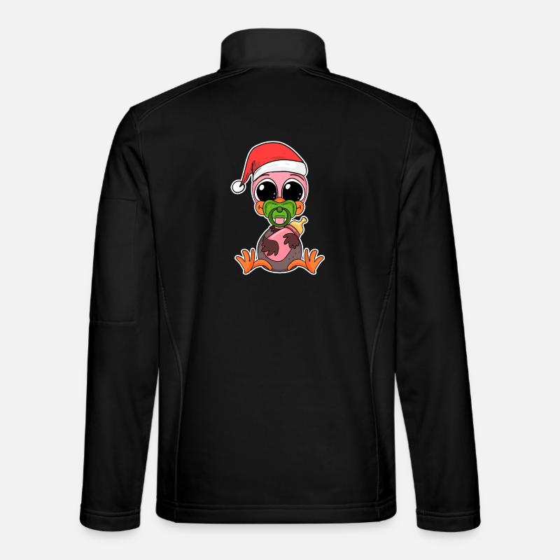 Strauß Baby Weihnachten - Unisex Softshelljacke - Schwarz