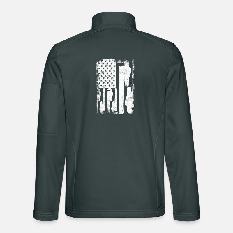 Patriotic U.S. Plumber Unisex Softshell Jacket