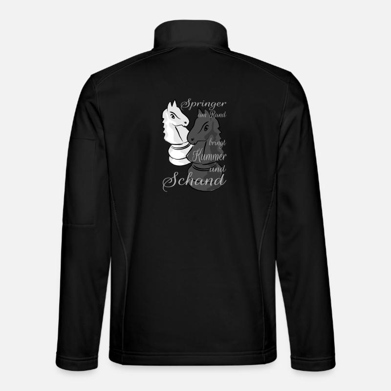 Schach - Unisex Softshelljacke - Schwarz