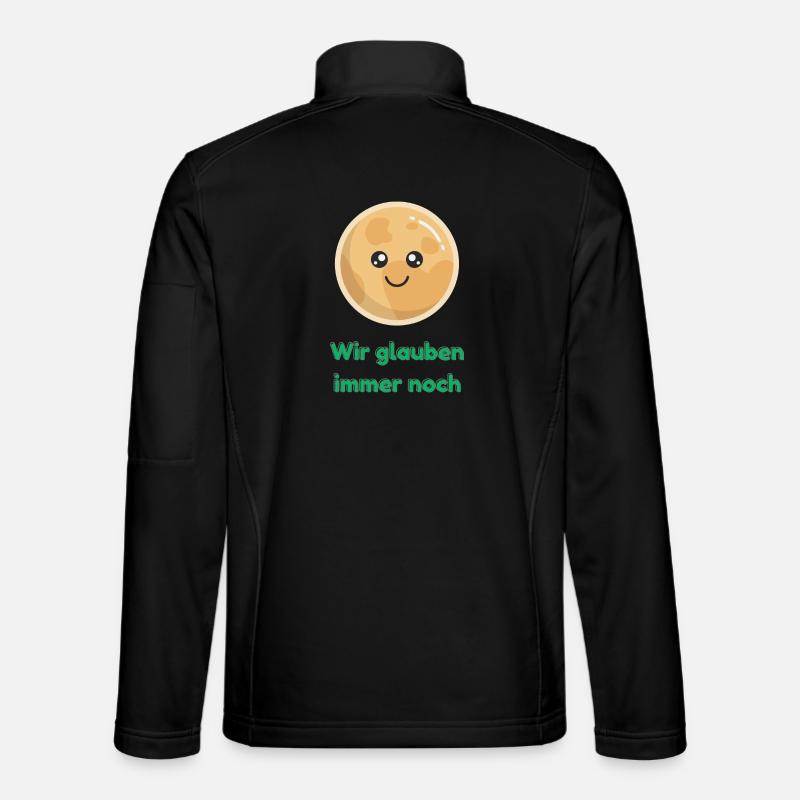Wir glauben immer noch mit Pluto - Unisex Softshelljacke - Schwarz