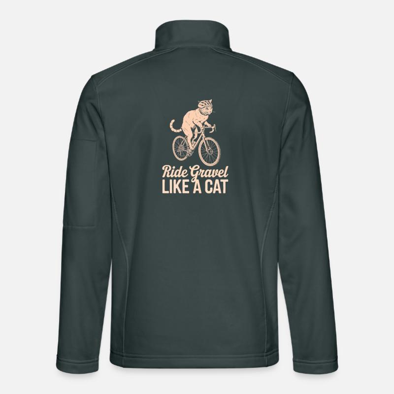Roulez sur le gravier comme un chat Veste en tissu softshell Unisexe