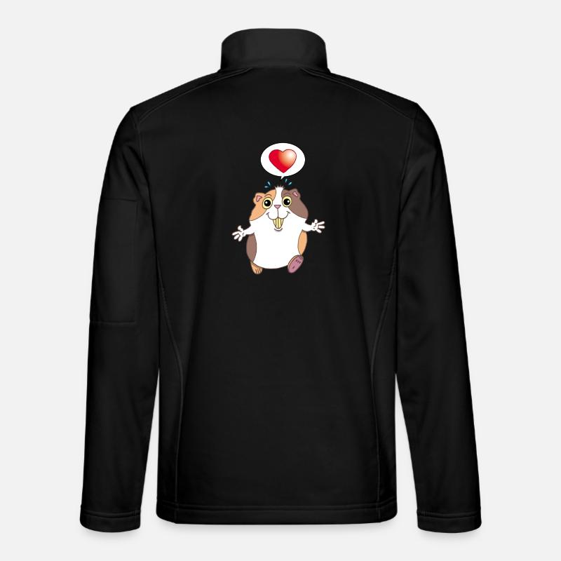 Niedlicher Hamster - Unisex Softshelljacke - Schwarz