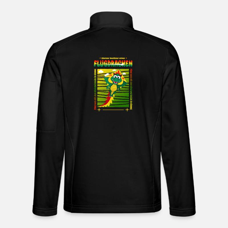 Drachen Besitzer - Unisex Softshelljacke - Schwarz