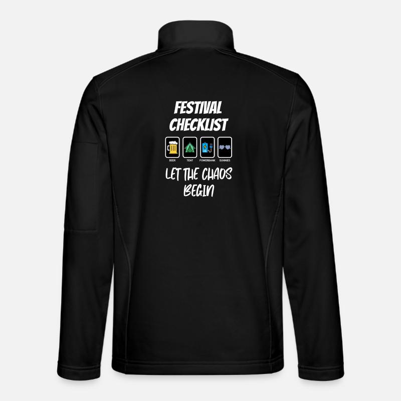 Festival Checklist – Let the Chaos Begin Unisex Softshell Jacket