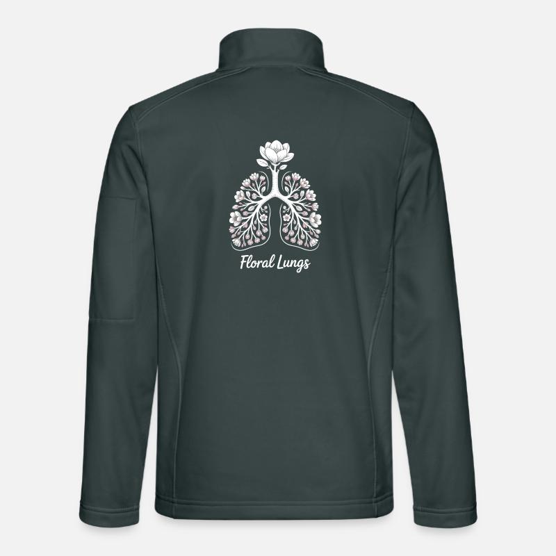 Blumige Lungen Unisex Softshelljacke
