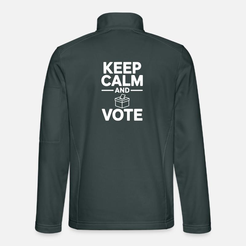 Keep Calm and Vote Unisex Softshell Jacket