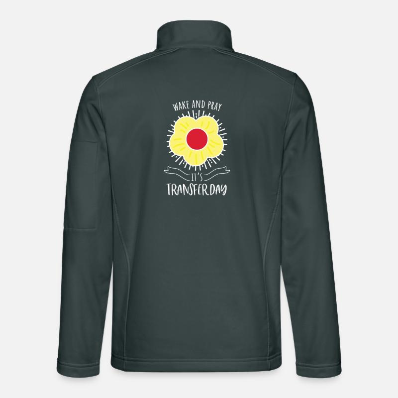 Wake and Pray IVF Transfer Day Unisex Softshell Jacket