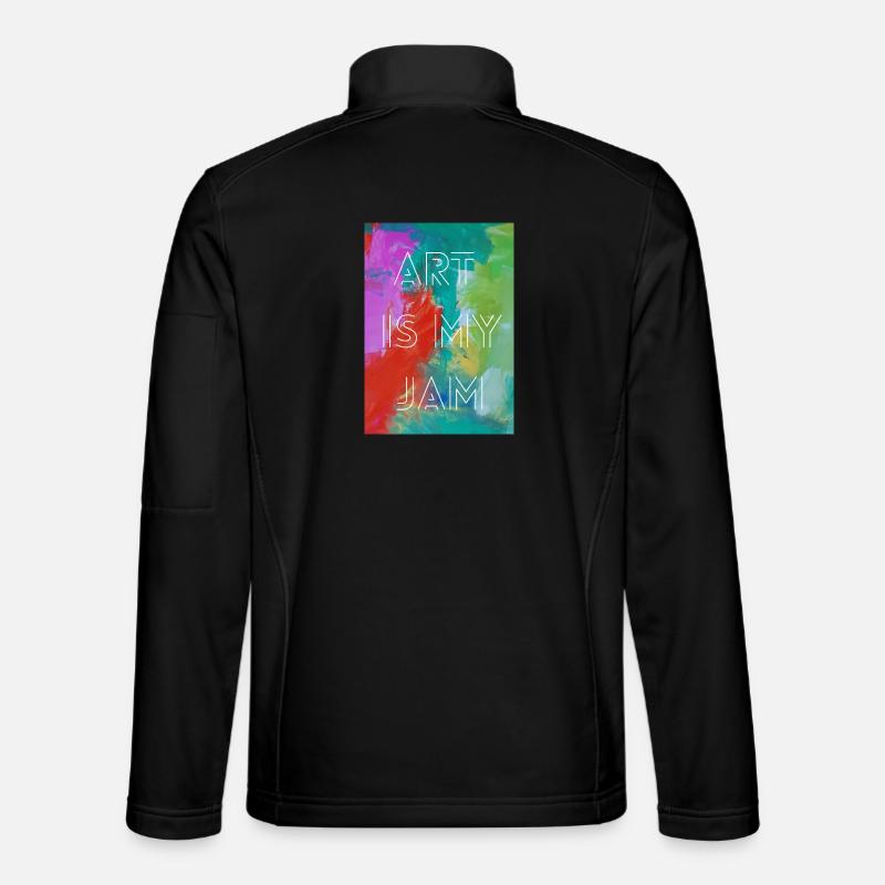 L’art, c’est mon truc - Veste en tissu softshell Unisexe - noir