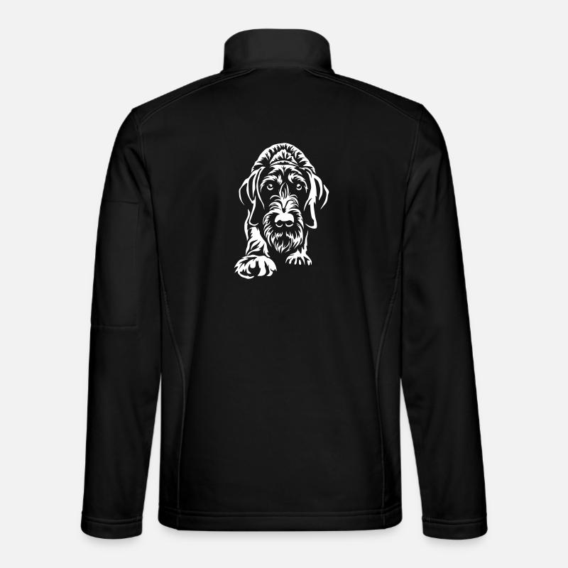 Deutsch Drahthaar "Black Edition" - Unisex Softshelljacke - Schwarz