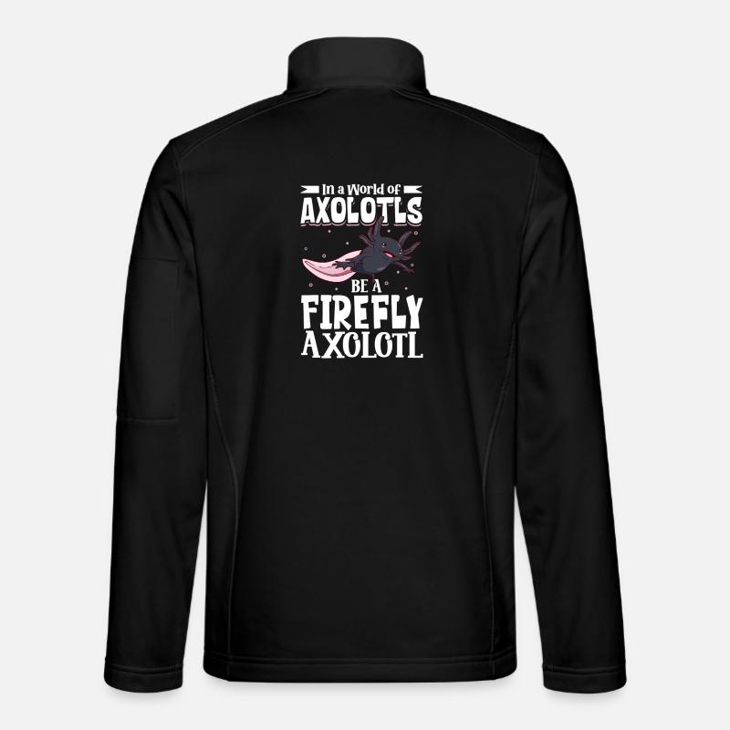 Soyez un Axolotl Luciole - Veste en tissu softshell Unisexe - noir