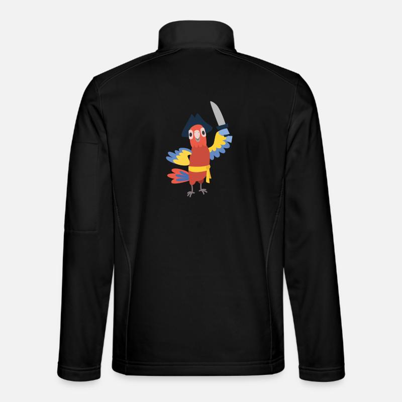 parrot - Unisex Softshell Jacket - black