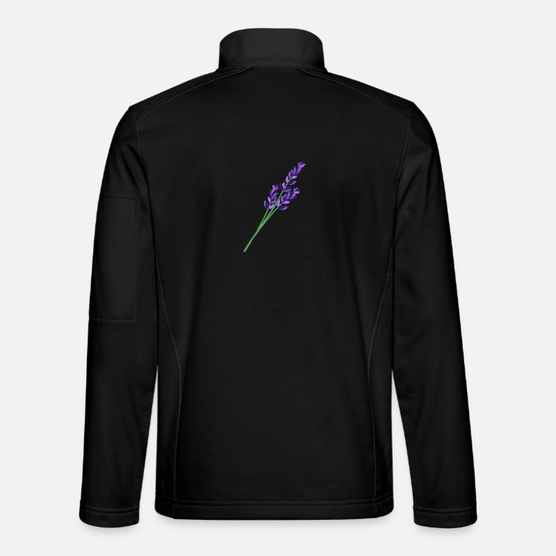 Lavender 1 - Unisex Softshell Jacket - black