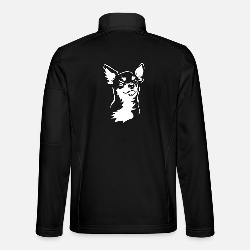 Chihuahua head "Black Edition" - Unisex Softshell Jacket - black