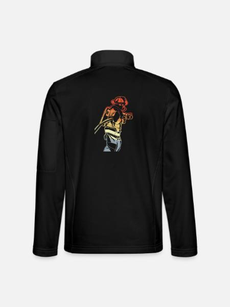 Fireman - Unisex Softshell Jacket - black