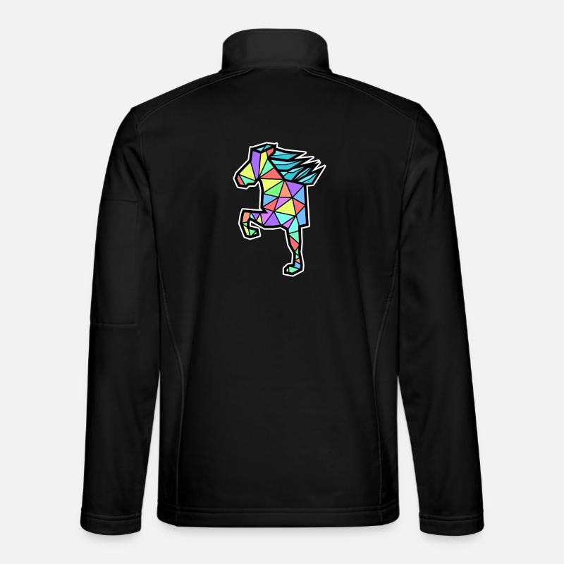 Ross Polygon Islandpferde Isländer Pferdenarr Unisex Softshelljacke